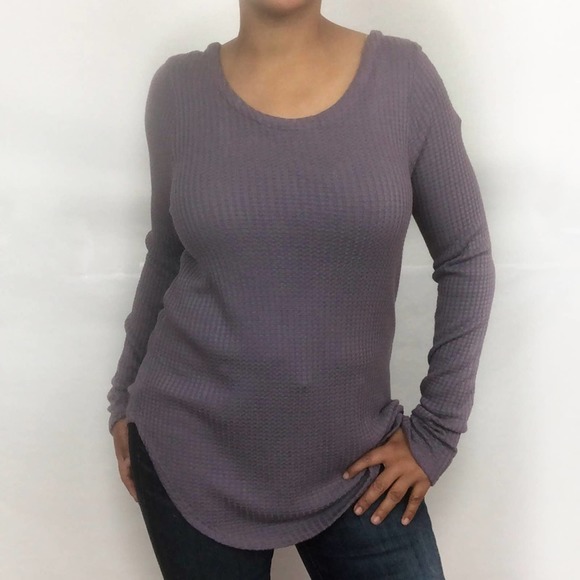 NWT Chaser Light Purple Waffle Knit thermal - Picture 1 of 3